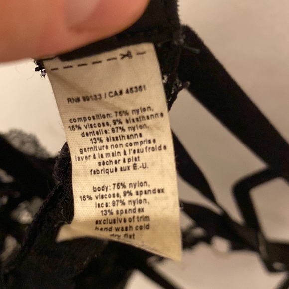 BLACK SEXY LACE STRAPPY STRAP BRALETTE - Picture 5 of 5